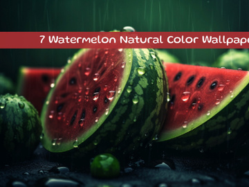 Watermelon Natural Color Wallpaper preview picture