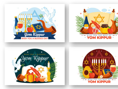 12 Yom Kippur Celebration Illustration