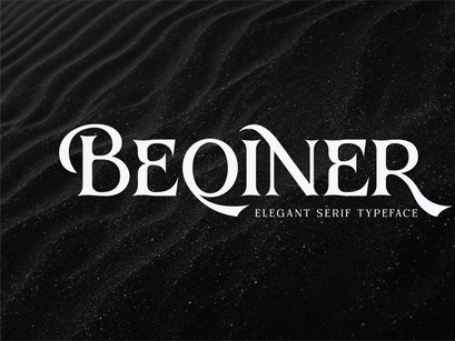 Beqiner Elegant Serif Typeface