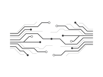 Circuit vector illustration design template preview picture