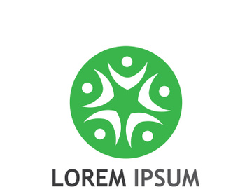 People social community logo design with creative idea preview picture