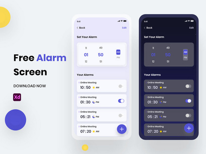 Free Alarm App Screen