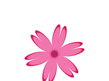 Flower vector icon design template illustration