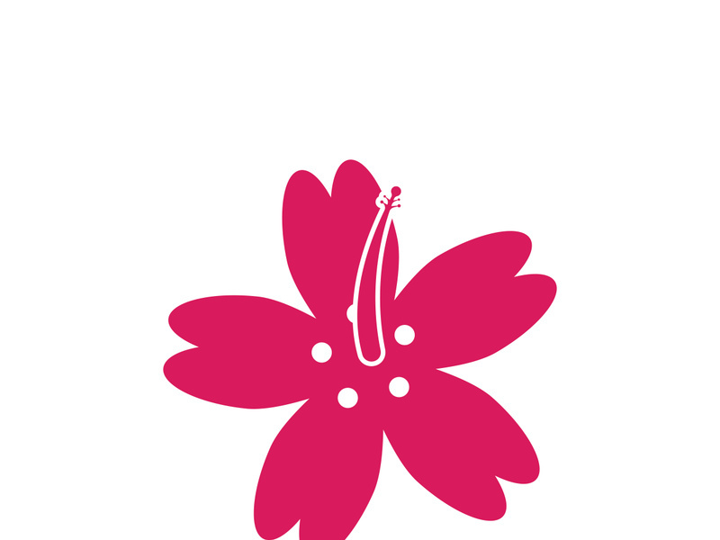 Flower vector icon design template illustration