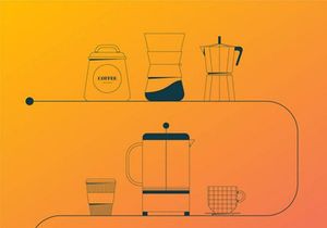 Coffee Outline Illustration Pack