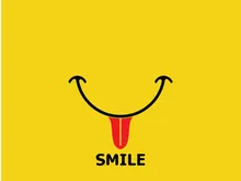 Smile logo and symbol vector image