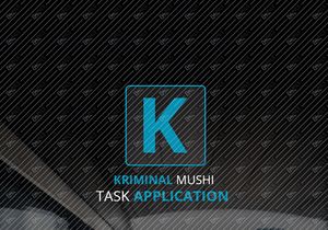 KRIMINAL Mobile App Design Login Free PSD