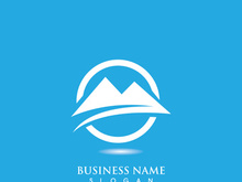 Mountain icon Logo Template Vector illustration design