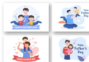 13 Happy Fathers Day Illustration