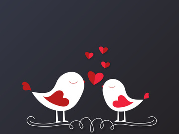 Love birds valentine's day romantic vector illustration preview picture