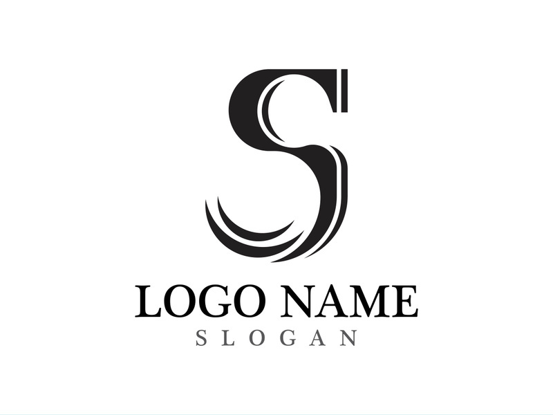 Business corporate S letter logo design vector