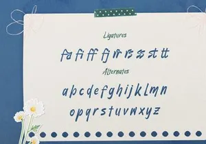 Blau Forte | Casual Handwritten