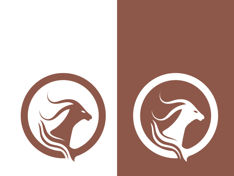 Goat logo template vector icon illustration design