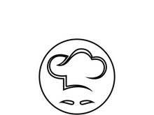 hat chef logo template vector illustration