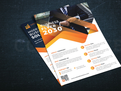 Flyer With Two Layout Style Corporate Identity Template