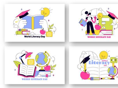 10 World Literacy Day Illustration