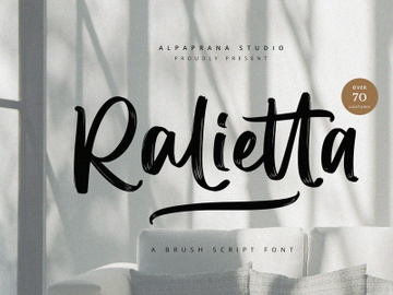 Ralietta - Brush Script Font preview picture