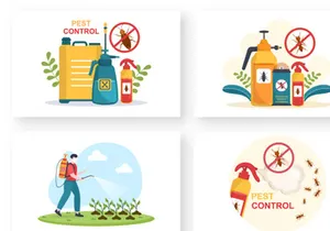 10 Pest Control Service Illustration