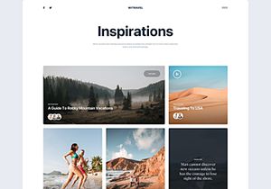 Mi Travel – Free Website Sketch Template