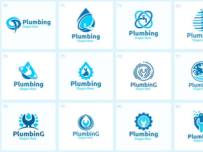80+ Plumbing Logo Bundle