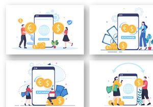 13 Currency Exchange Services Illustration
