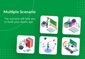 Set of Isometric Back to School illustration v1