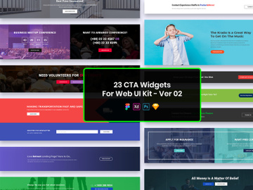 23 Call To Action Widgets for Web UI Kit Ver-02 preview picture