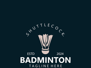 Badminton Shuttlecock logo icon design for Sport Badminton Championship club competition preview picture