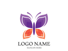 Butterfly logo icon vector design illustration