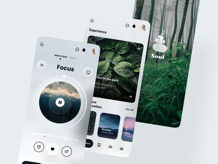 Meditation App UI - Figma