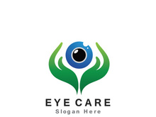 Eye Care vector logo design icon