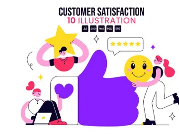 10 Customer Satisfaction Illustration preview picture