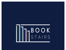 book stairs logo, or library for bookstores, book companies, publishers, encyclopedias, libraries, education, digital books, vectors
