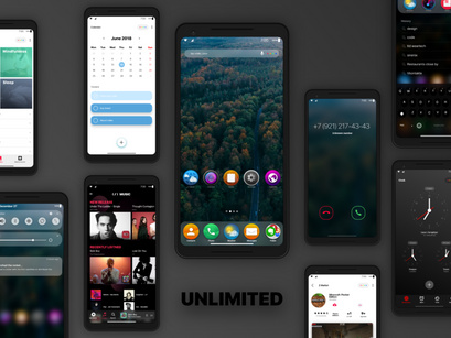 Zero X6 - mobile UI kit