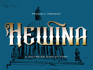 Hewina - Victorian Display Font preview picture
