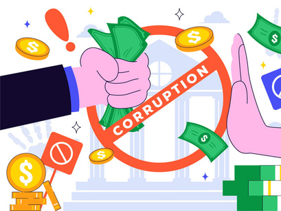 10 International Anti Corruption Day Illustration