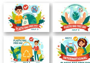 8 International Plastic Bag Free Day Illustration