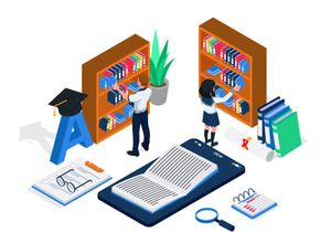 Online education illustration v6
