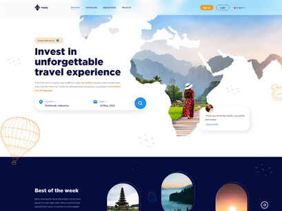 Travel Website Landing Page