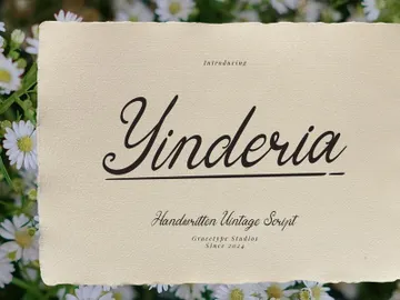 Yinderia | Handwritten Vintage Script preview picture