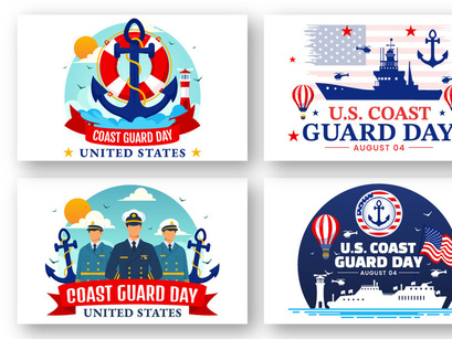 13 United States Coast Guard Day Illustration