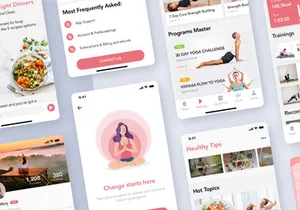 Yoga Fitness App UI Kit