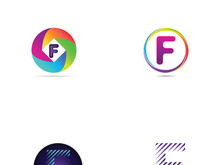 Modern F initial letter logo.