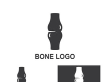 Bone logo design.logo for nursing, medical, orthopedic.