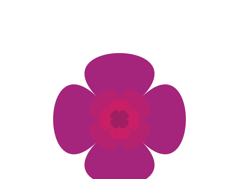 Flower vector icon design template illustration