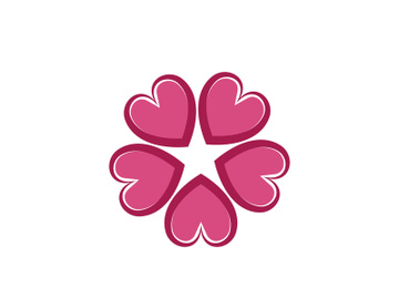 flower vector icon design template preview picture