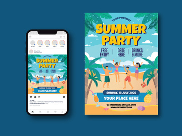 Summer Party Flyer preview picture