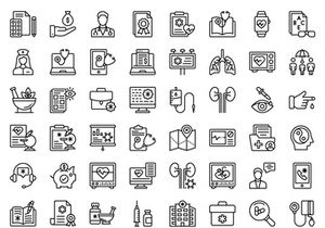 Creative design icons of medical and healthcare