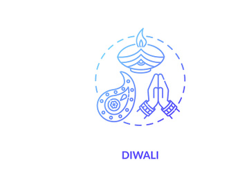 Diwali concept icon preview picture