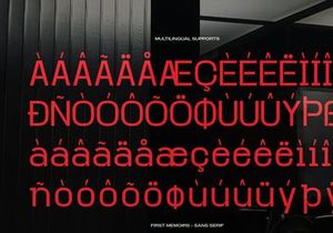 First Memoirs | Sans Serif Typeface